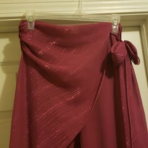 NWT Fushia Pants with attached wrap